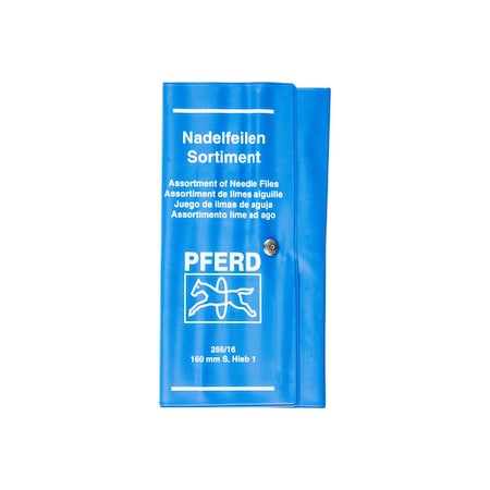 Pferd Needle File Set, Knurled, Cut 0, 6-1/4 12039